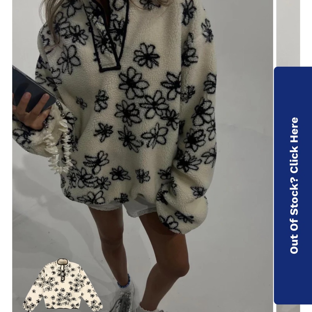Parke Floral Pullover Fleece